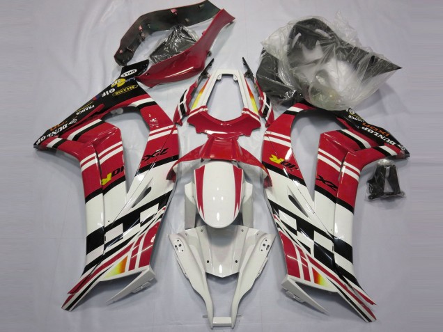 2011-2015 Red Black and White Kawasaki ZX10R Motorcycle Fairing 2011-2015 Red Black and White Kawasaki ZX10R Motorcycle Fairing