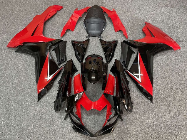 2011-2024 Deep Red and Gloss Black Suzuki GSXR 600-750 Motorcycle Fairing 2011-2024 Deep Red and Gloss Black Suzuki GSXR 600-750 Motorcycle Fairing
