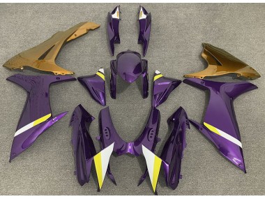 2011-2024 Gloss Purple and Gold Suzuki GSXR 600-750 Motorcycle Fairing