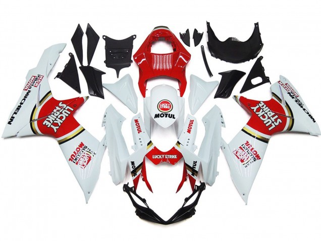 2011-2024 Lucky Strike with Gold Circle Suzuki GSXR 600-750 Motorcycle Fairing