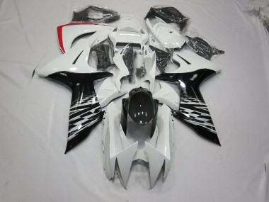 2011-2024 White and Black Suzuki GSXR 600-750 Motorcycle Fairing