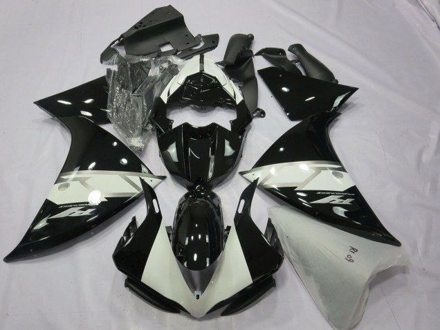 2012-2014 Black Silver White Yamaha R1 Motorcycle Fairing