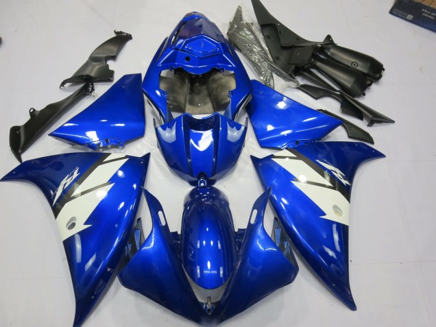 2012-2014 Blue and White Yamaha R1 Motorcycle Fairing 2012-2014 Blue and White Yamaha R1 Motorcycle Fairing