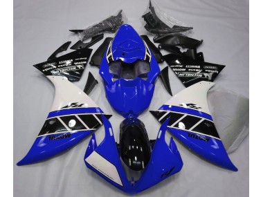 2012-2014 Gloss Blue White and Black Yamaha R1 Motorcycle Fairing