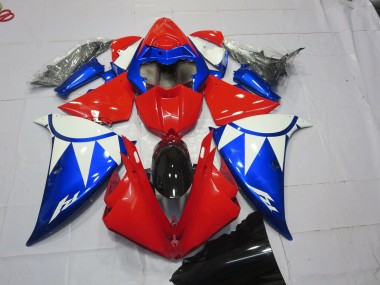 2012-2014 Red Blue and White Yamaha R1 Motorcycle Fairing