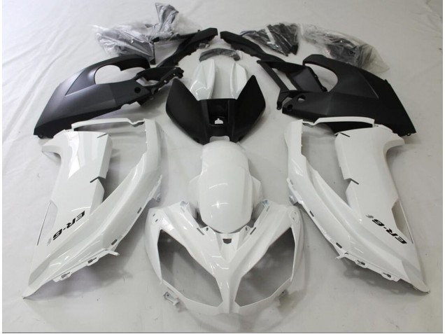 2012-2016 Black and White Kawasaki Ninja 650R Motorcycle Fairing 2012-2016 Black and White Kawasaki Ninja 650R Motorcycle Fairing