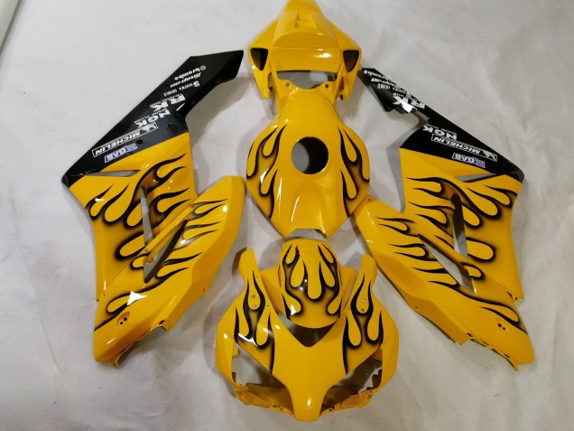 2012-2016 Custom Yellow Flame Honda CBR1000RR Motorcycle Fairing