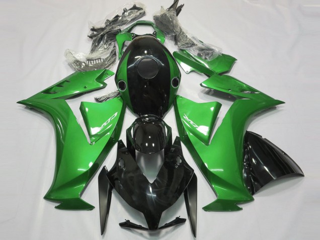 2012-2016 Gloss Black and Green Honda CBR1000RR Motorcycle Fairing