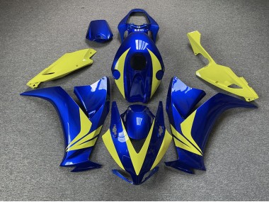 2012-2016 Gloss Blue and High Vis Yellow Honda CBR1000RR Motorcycle Fairing