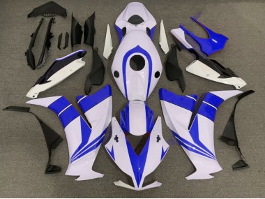 2012-2016 Gloss Blue and White Honda CBR1000RR Motorcycle Fairing