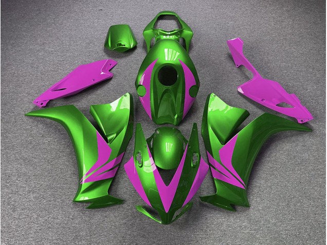 2012-2016 Gloss Green and Pink Honda CBR1000RR Motorcycle Fairing