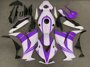 2012-2016 Gloss Purple and White Honda CBR1000RR Motorcycle Fairing