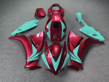 2012-2016 Gloss Red and Teal Honda CBR1000RR Motorcycle Fairing