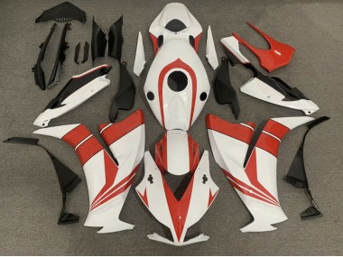 2012-2016 Gloss Red and White Honda CBR1000RR Motorcycle Fairing