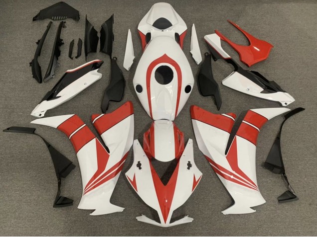 2012-2016 Gloss Red and White Honda CBR1000RR Motorcycle Fairing