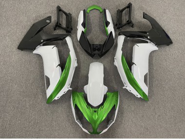 2012-2016 Gloss White & Green Kawasaki Ninja 650R Motorcycle Fairing