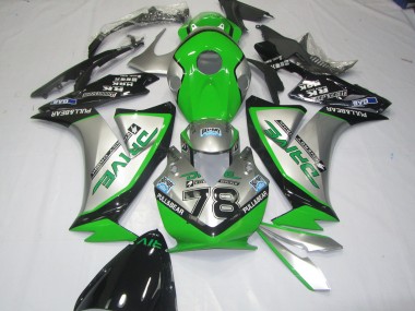 2012-2016 Green Silver Honda CBR1000RR Motorcycle Fairing