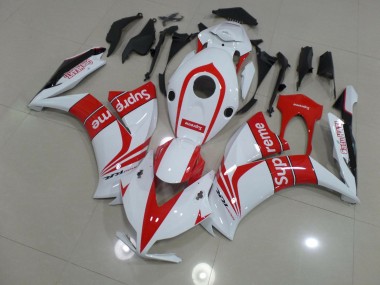 2012-2016 White Supreme Honda CBR1000RR Motorcycle Fairing