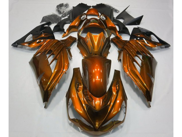2012-2021 Burnt Orange Gloss Kawasaki ZX14R Motorcycle Fairing