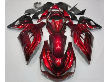 2012-2021 Fire Red Gloss Kawasaki ZX14R Motorcycle Fairing