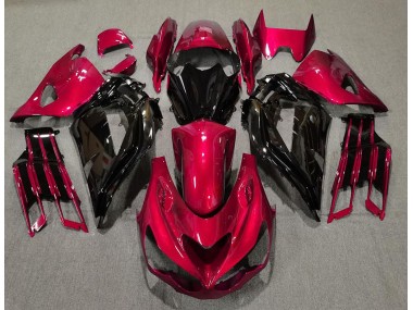 2012-2021 Gloss Red and Black Kawasaki ZX14R Motorcycle Fairing