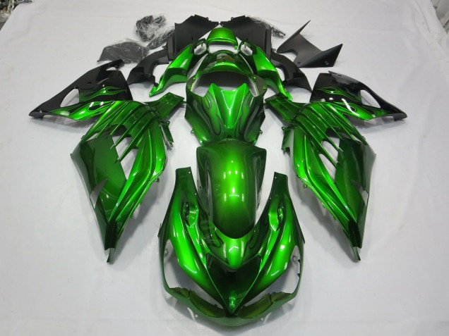2012-2021 Green Black Kawasaki ZX14R Motorcycle Fairing 2012-2021 Green Black Kawasaki ZX14R Motorcycle Fairing