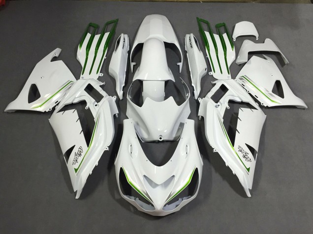2012-2021 Pearl White Custom Kawasaki ZX14R Motorcycle Fairing 2012-2021 Pearl White Custom Kawasaki ZX14R Motorcycle Fairing