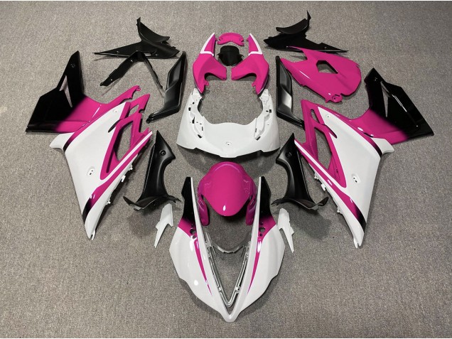 2013-2016 Gloss White and Pink Triumph Daytona 675 Motorcycle Fairing 2013-2016 Gloss White and Pink Triumph Daytona 675 Motorcycle Fairing