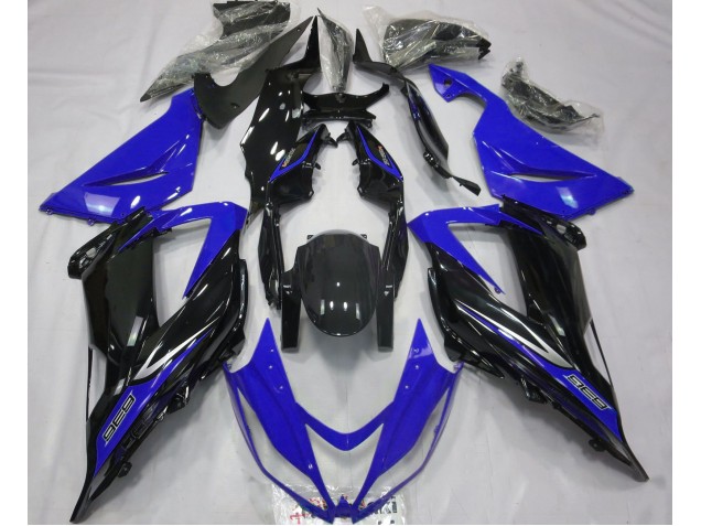 2013-2018 Black and Blue Kawasaki ZX6R Motorcycle Fairing