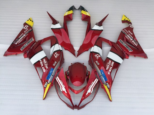2013-2018 Candy Apple Kawasaki ZX6R Motorcycle Fairing 2013-2018 Candy Apple Kawasaki ZX6R Motorcycle Fairing