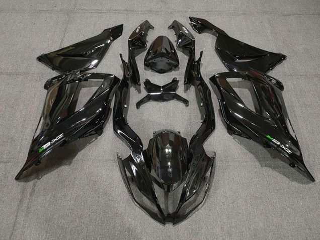 2013-2018 Gloss Black with Decals Kawasaki ZX6R Motorcycle Fairing