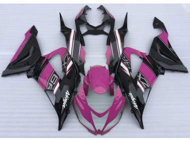 2013-2018 Gloss Pink and Black Kawasaki ZX6R Motorcycle Fairing