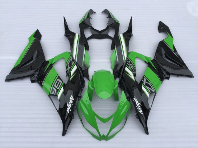 2013-2018 Green and Black High Gloss Kawasaki ZX6R Motorcycle Fairing 2013-2018 Green and Black High Gloss Kawasaki ZX6R Motorcycle Fairing