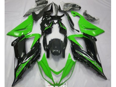 2013-2018 Green and Black Kawasaki ZX6R Motorcycle Fairing