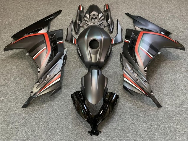 2013-2018 Matte Black and Red Kawasaki Ninja 300 Motorcycle Fairing 2013-2018 Matte Black and Red Kawasaki Ninja 300 Motorcycle Fairing