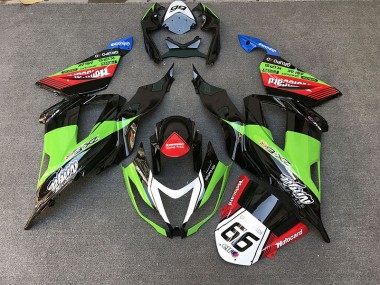 2013-2018 Racing Style Green Kawasaki ZX6R Motorcycle Fairing