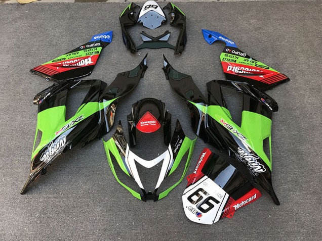 2013-2018 Racing Style Green Kawasaki ZX6R Motorcycle Fairing 2013-2018 Racing Style Green Kawasaki ZX6R Motorcycle Fairing