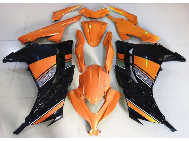 2013-2018 Sunrise Orange and Black Kawasaki Ninja 300 Motorcycle Fairing 2013-2018 Sunrise Orange and Black Kawasaki Ninja 300 Motorcycle Fairing