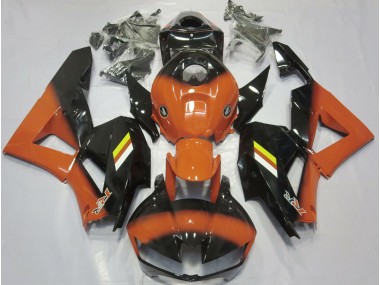 2013-2023 Gloss Orange and Black Fade Honda CBR600RR Motorcycle Fairing