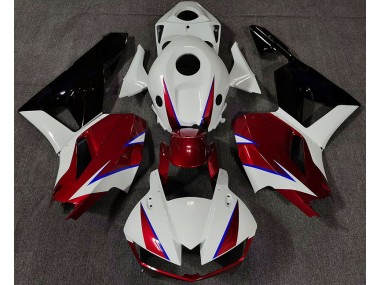 2013-2023 Gloss Red White and Blue Honda CBR600RR Motorcycle Fairing