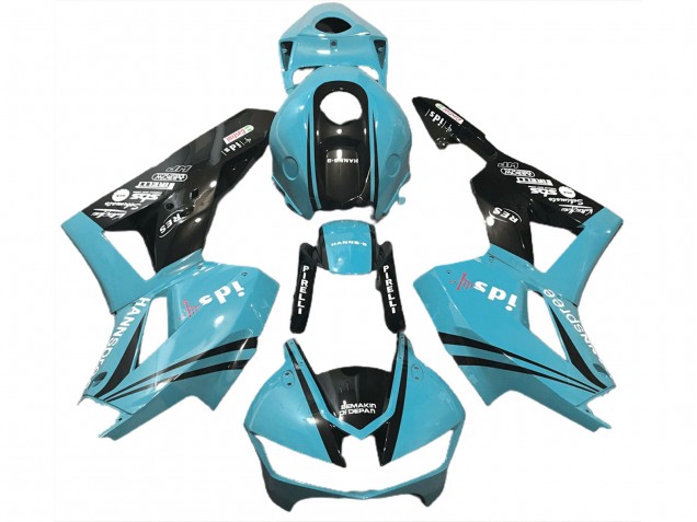2013-2023 Light Blue & Logos Honda CBR600RR Motorcycle Fairing 2013-2023 Light Blue & Logos Honda CBR600RR Motorcycle Fairing