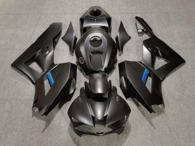 2013-2023 Matte Black & Light Blue Honda CBR600RR Motorcycle Fairing