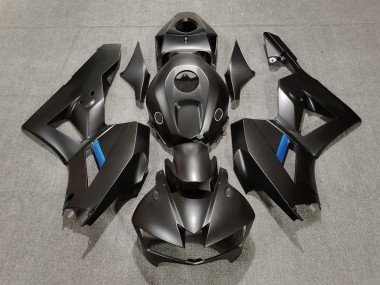 2013-2023 Matte Black w Blue Honda CBR600RR Motorcycle Fairing