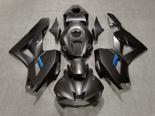 2013-2023 Matte Black w Blue Honda CBR600RR Motorcycle Fairing 2013-2023 Matte Black w Blue Honda CBR600RR Motorcycle Fairing