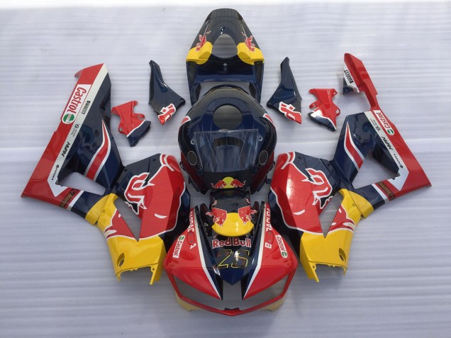 2013-2023 Red and Blue Bull Honda CBR600RR Motorcycle Fairing