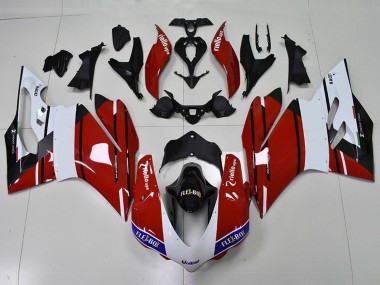 2015-2017 Red and White Ducati Ducati 959 1299 Motorcycle Fairing