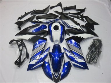 2015-2018 Blue and Silver Yamaha R3 Motorcycle Fairing