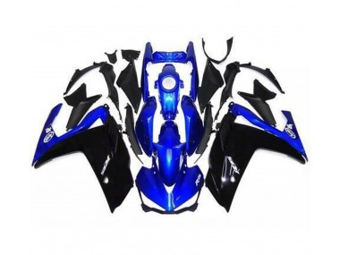 2015-2018 Gloss Black and Blue Yamaha R3 Motorcycle Fairing
