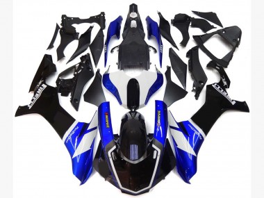 2015-2019 Blue and White Custom Style Yamaha R1 Motorcycle Fairing