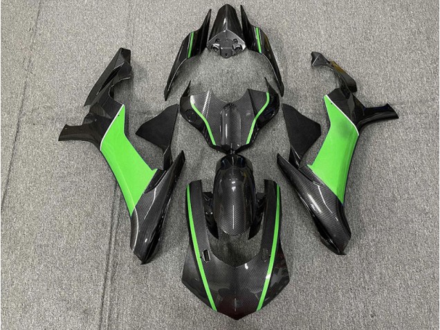 2015-2019 Carbon Fiber & Green Yamaha R1 Motorcycle Fairing 2015-2019 Carbon Fiber & Green Yamaha R1 Motorcycle Fairing